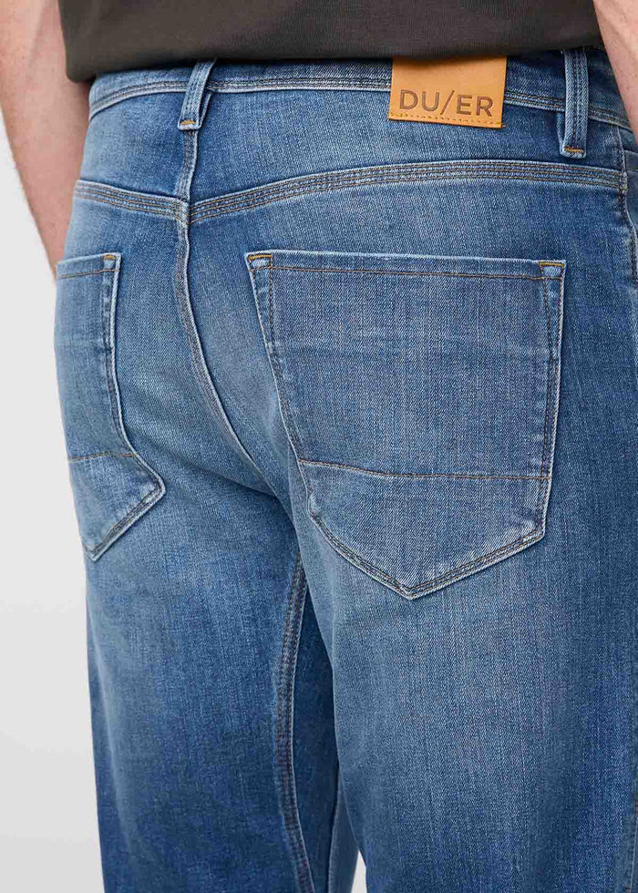 mens alpine indigo slim straight fit stretch jeans back waistband