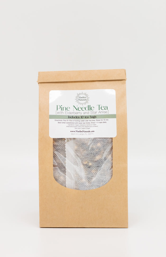 Pine Needle Tea [with Organic Elderberry + Star Anise]