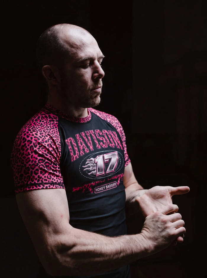 PINK DAVISON RASH GUARD