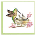QUILLING CARD - Hummingbird & Babies