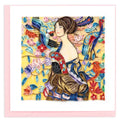 QUILLING CARD Artist Series - Lady With Fan, Klimt