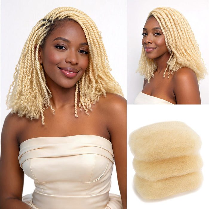 qvr afro kinky bulk blonde 613 for black women 4c hair