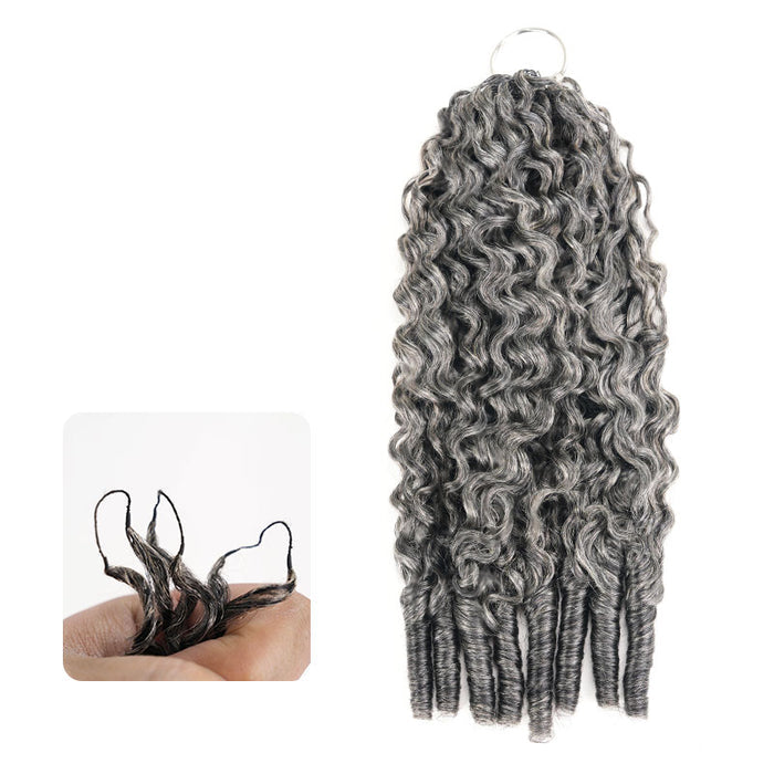 qvr crochet braids burmese curly salt pepper for black women 4c hair daily wear
