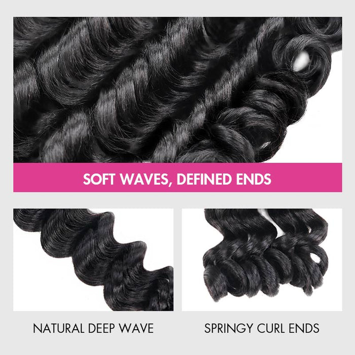 qvr human hair crochet braids loose wave spring ends for locs and twists style