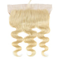 qvr body wave 613 blonde human hair with 13*4 lace frontal closure