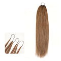 qvr light brown crochet braids straight hair texture 100% human hair