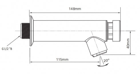 RBA Rio RBA1053 Self Closing Wall Tap 6 Star