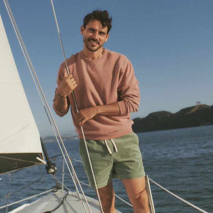 Relaxed Cloud 9 Fleece Crewneck Ash Rose