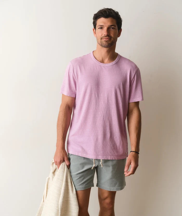 Relaxed Hemp Cotton Tee Pastel Lavender