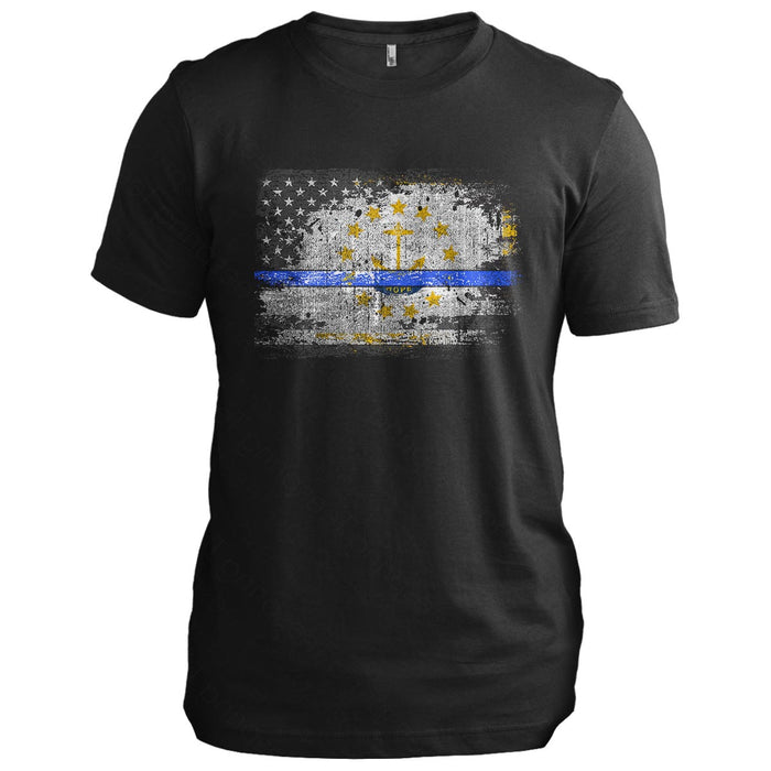 Rhode Island Thin Blue Line Flag