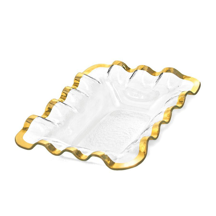 Ruffle Bread Basket-GOLD