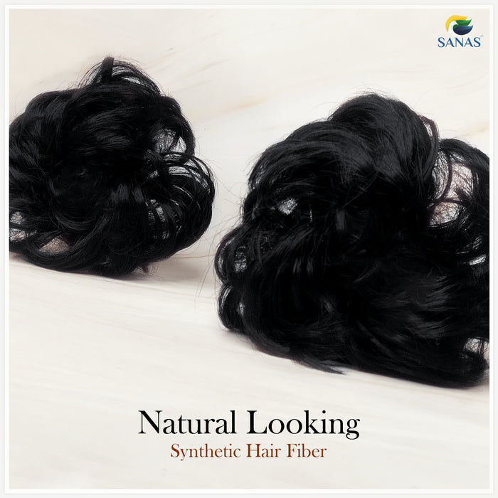 Women’s black hair extension rubber bands – SANAS hair accessories
