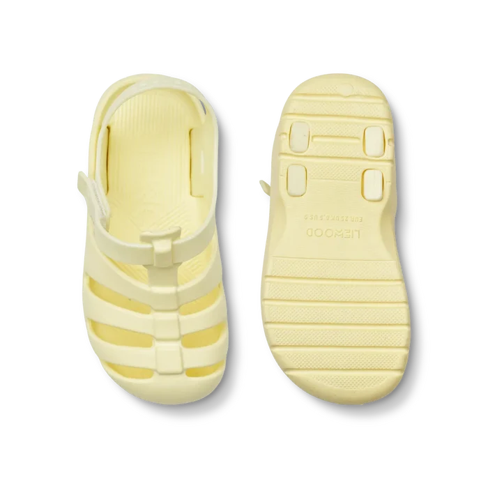 Liewood - Sandals - Beau - Lemonade/Cloud Cream - Front & Bottom