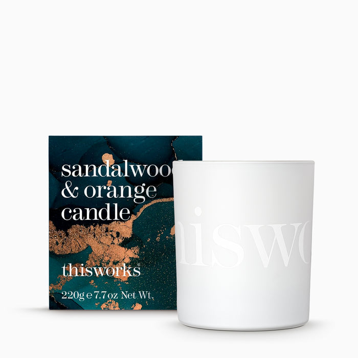 sandalwood & orange candle