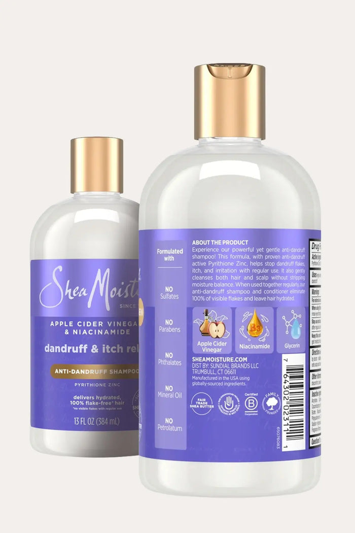 SHEA MOISTURE APPLE CIDER VINEGAR ANTI-DANDRUFF SHAMPOO 13oz SHEA MOISTURE