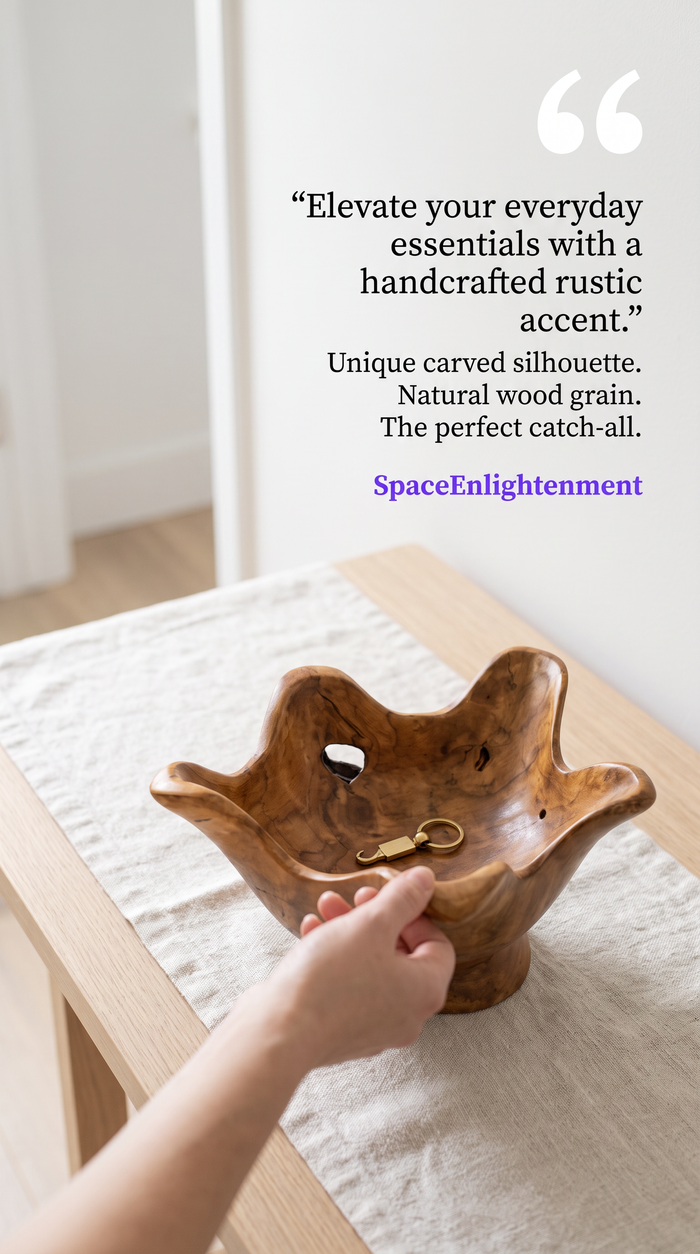 Small Round Bowl Decorative Teak Wood Bowl