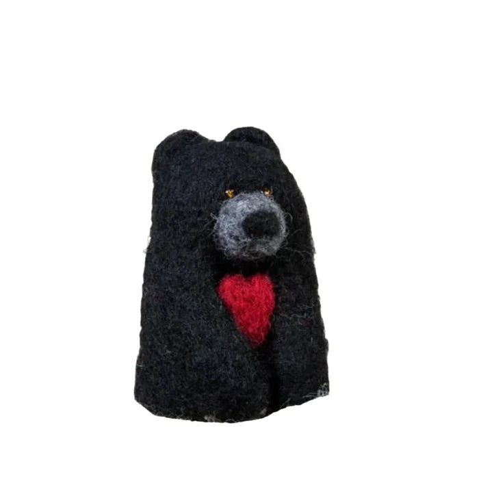 SPECTACLED BEAR CONSERVATION Ornament - Black Bear with Heart