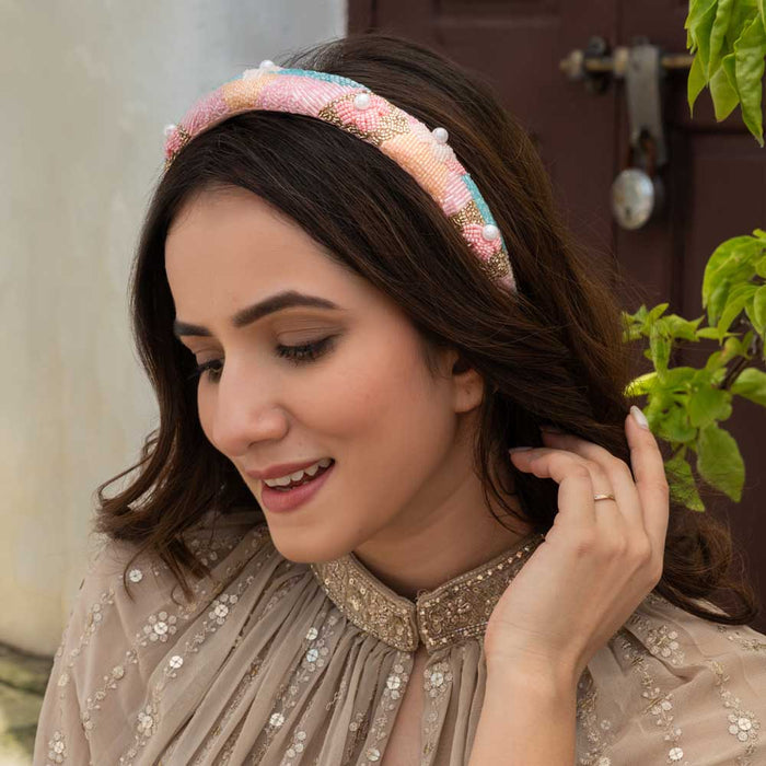 Spring Puff Hair Band