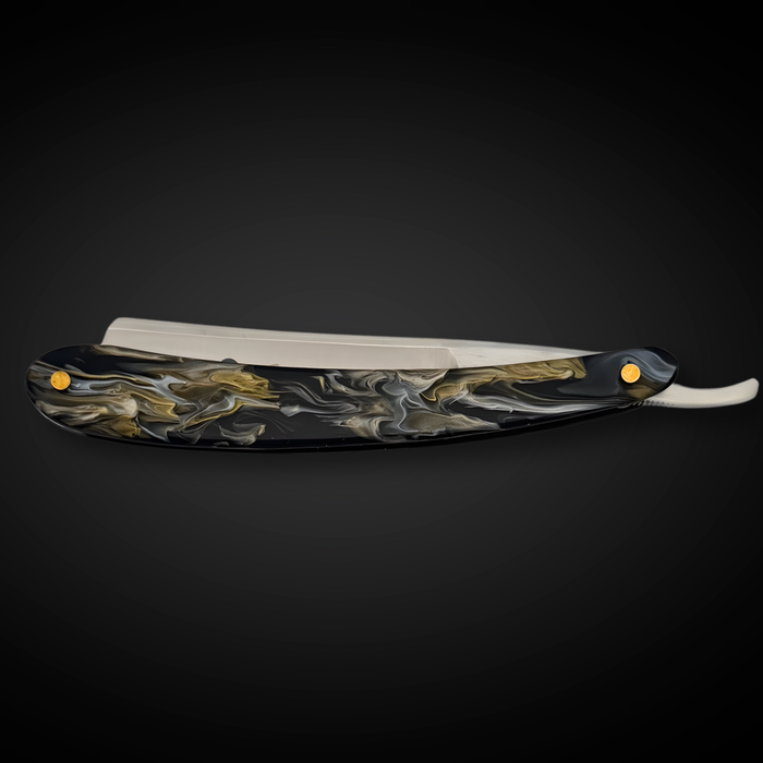 Straight Edge Shave Saki Epoxy Carbon Series - Brown Shadows