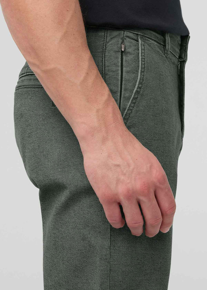 Men's Black Spruce Stretch Canvas Relaxed Straight Chino side detail