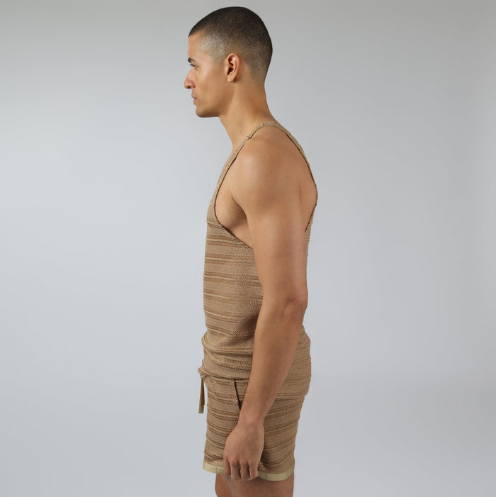 NEW- Sun Tan Sundown Knit Tank - Parke & Ronen