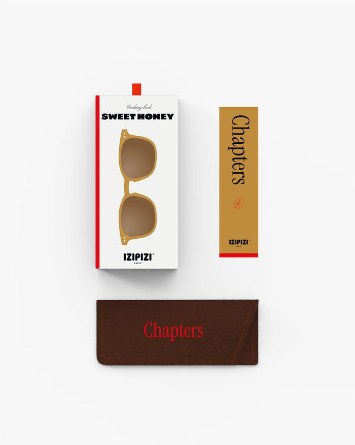 Izipizi - Sunglasses -#E - 100% UV Protection - 5-10 Years - Sweet Honey - Packaging
