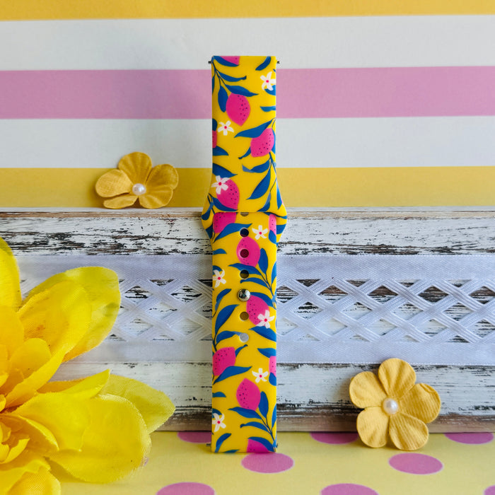 Sunshine Squeeze Print Silicone Band For Samsung Watch