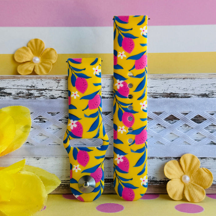 Sunshine Squeeze Print Silicone Band For Samsung Watch