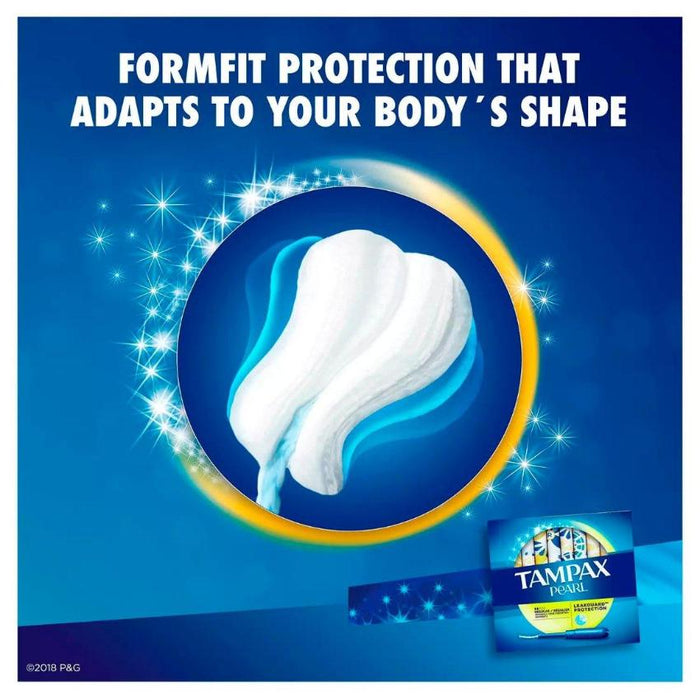 Tampax Pearl Unscented Tampons, Regular - 96 Ct (6621724082332)