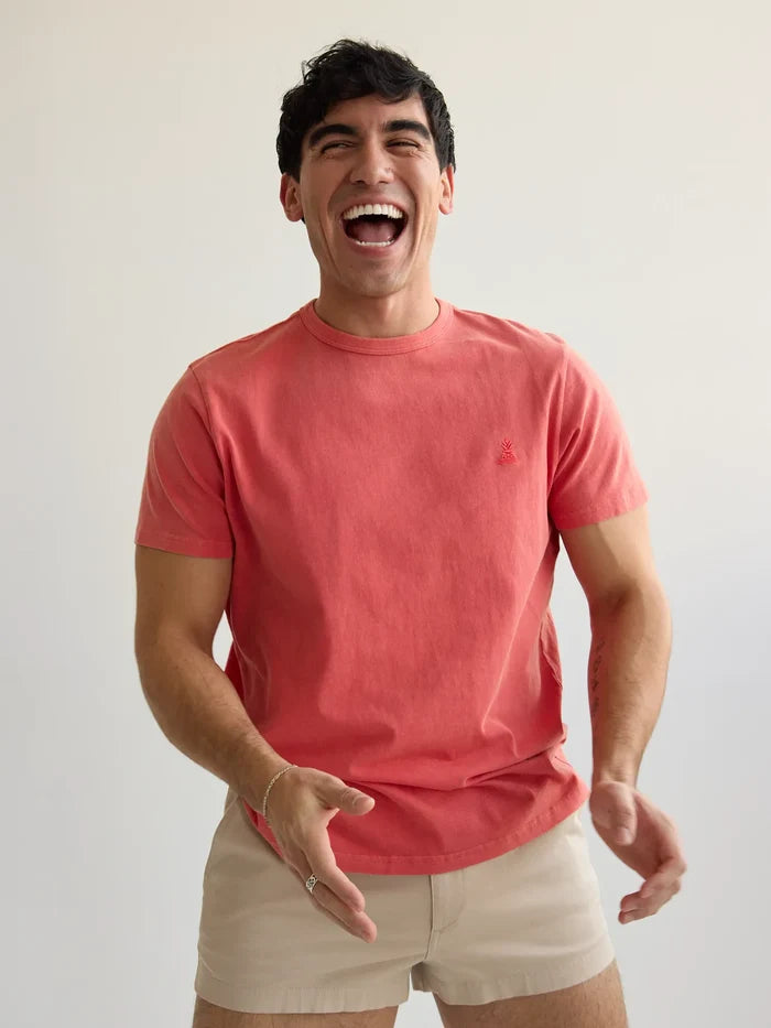 The 24/7, 365 (Essential Non Pocket T-Shirt) - Chili Pepper - Image 1 - Chubbies Shorts