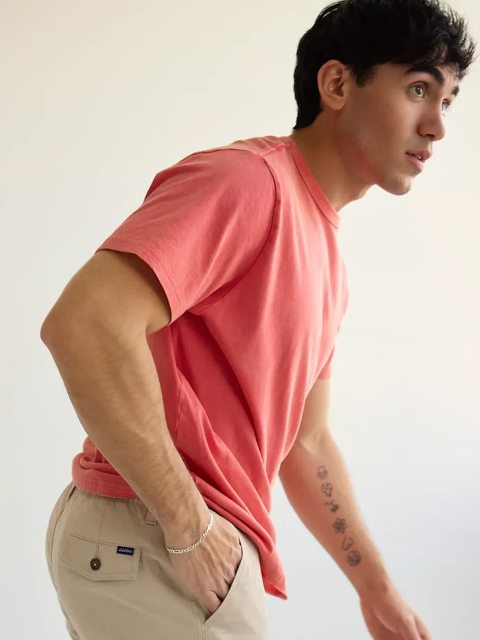 The 24/7, 365 (Essential Non Pocket T-Shirt) - Chili Pepper - Image 2 - Chubbies Shorts