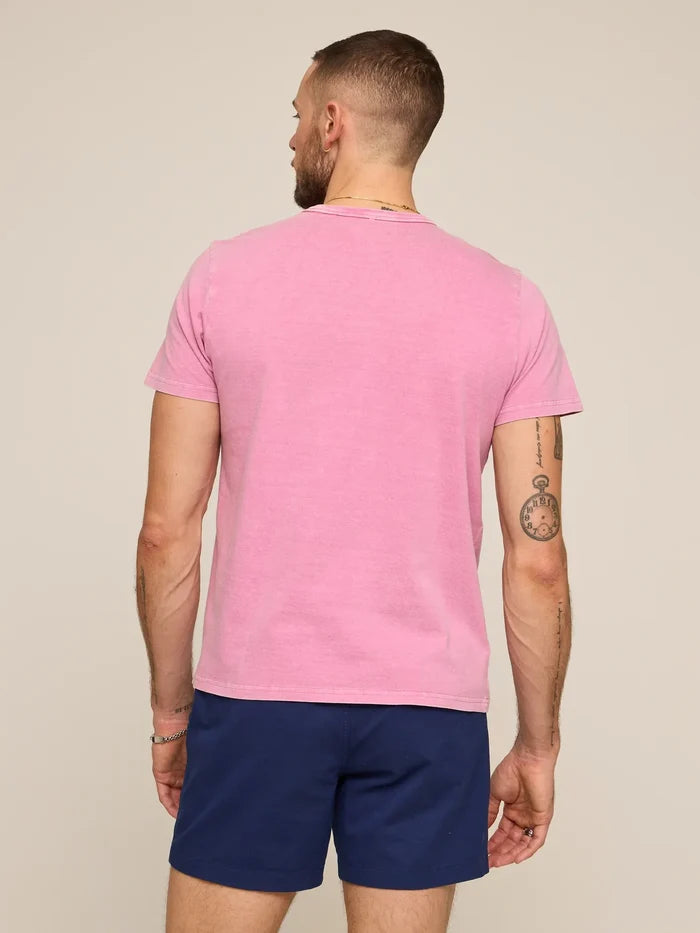 The 24/7, 365 (Essential Non Pocket T-Shirt) - Rustic Blush - Image 2 - Chubbies Shorts