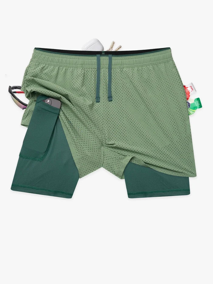 The Alcove Greens 5.5" (Blocked Ultimate Training Short) - Image 1 - Chubbies Shorts
