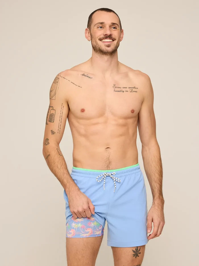 The Alpine Skies 5.5" (Classic Lined Swim Trunk w/ SP WB) - Image 1 - Chubbies Shorts