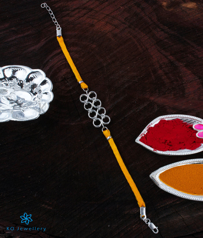Silver rakhi