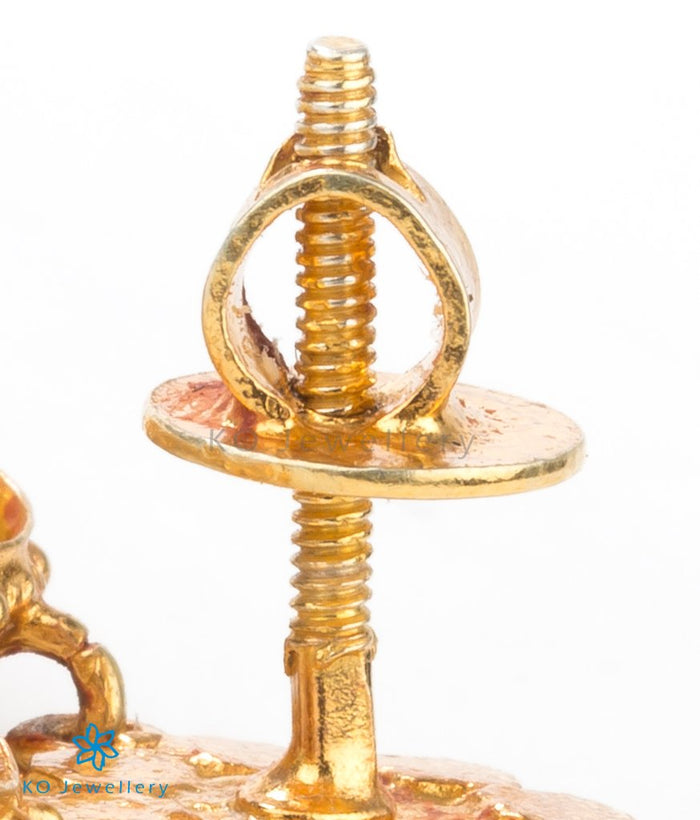 The Anisha Silver Peacock Jhumka
