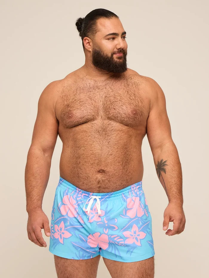 The Baja Breezies 2" (Classic Lined Swim Trunk) - Blue - Image 1 - Chubbies Shorts