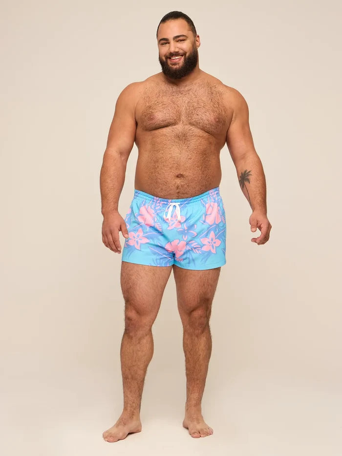 The Baja Breezies 2" (Classic Lined Swim Trunk) - Blue - Image 4 - Chubbies Shorts