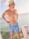 The Baja Breezies 5.5" (Classic Lined Swim Trunks)- Blue - Image 6 - Chubbies Shorts