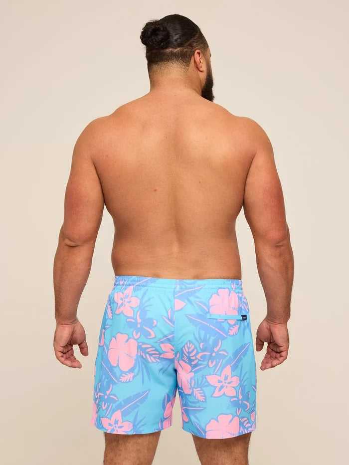 The Baja Breezies 5.5" (Classic Lined Swim Trunks)- Blue - Image 2 - Chubbies Shorts