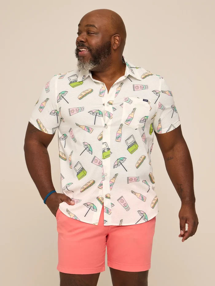 The Beach Feast (Breezetech)- White - Image 1 - Chubbies Shorts