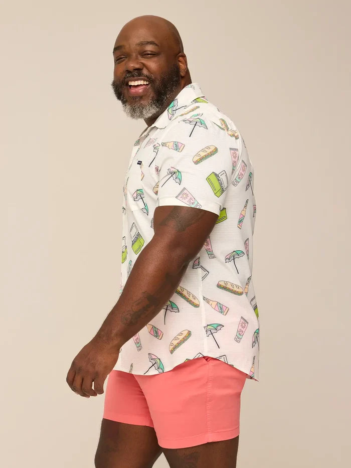 The Beach Feast (Breezetech)- White - Image 3 - Chubbies Shorts