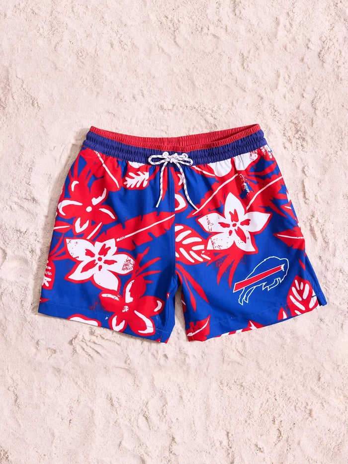 The Bills Deep End Zones 5.5" (Classic Lined Swim Trunk) - Image 1 - Chubbies Shorts