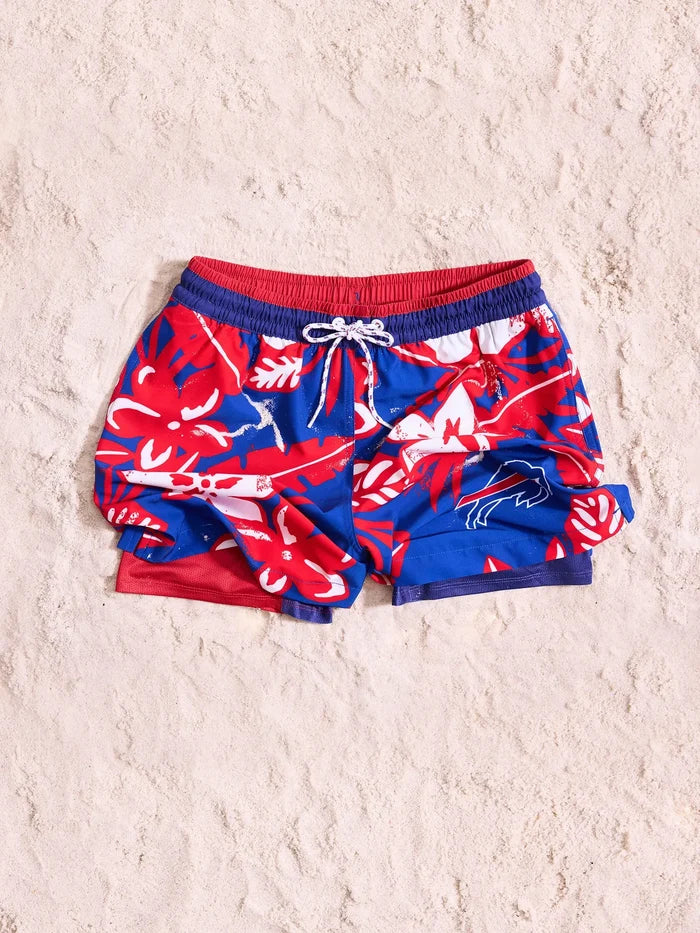 The Bills Deep End Zones 5.5" (Classic Lined Swim Trunk) - Image 3 - Chubbies Shorts