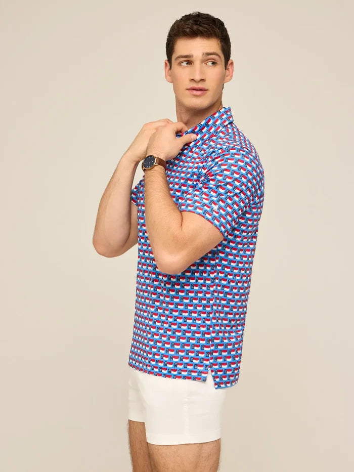 The Blue Ridge Bliss (Performance Polo) - Image 3 - Chubbies Shorts