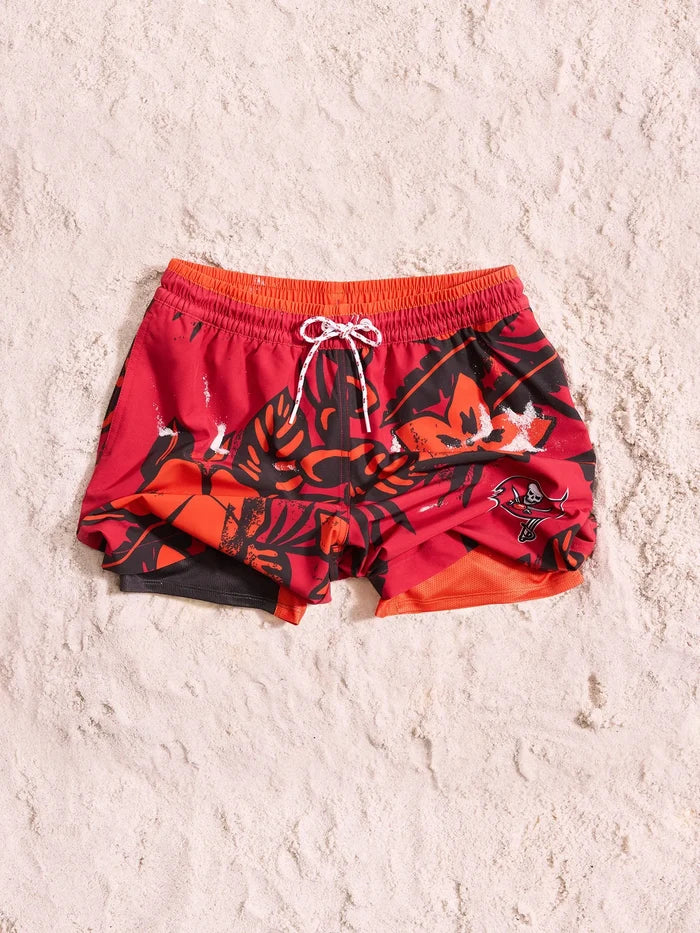 The Buccaneers Deep End Zones 5.5" (Classic Lined Swim Trunk) - Image 3 - Chubbies Shorts