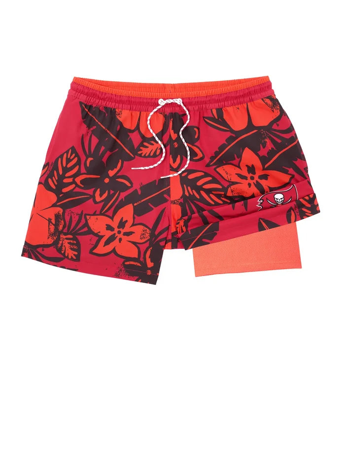 The Buccaneers Deep End Zones 5.5" (Classic Lined Swim Trunk) - Image 5 - Chubbies Shorts