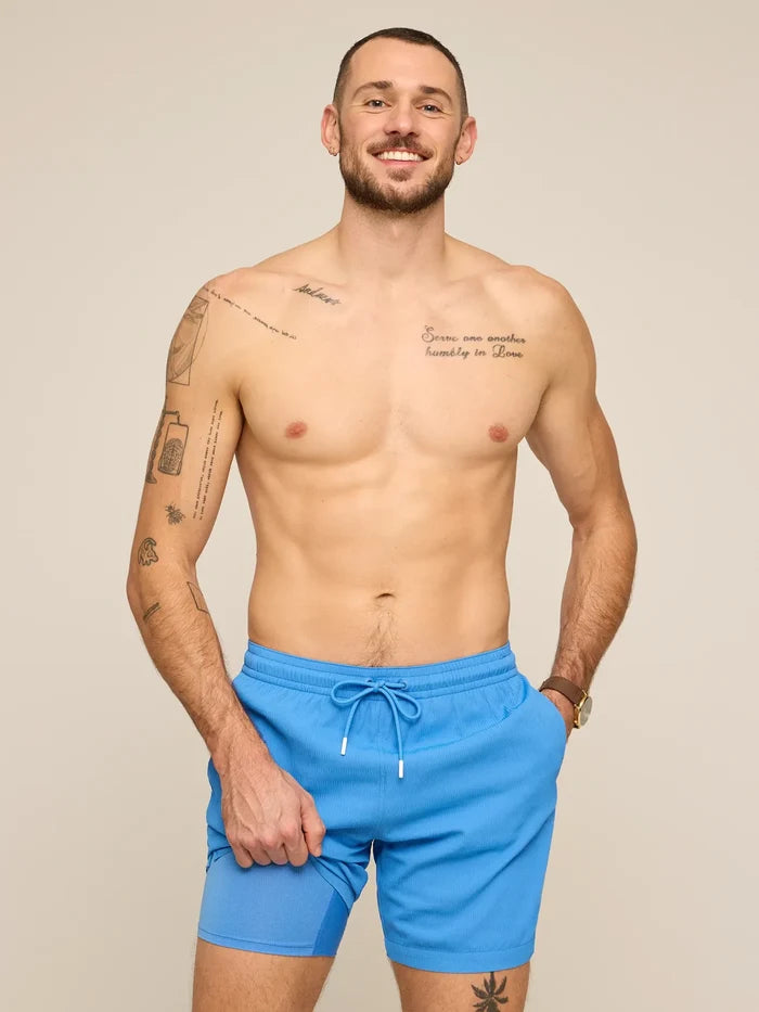 The Cascade Coolers 7" (Textured Lined Swim) - Image 1 - Chubbies Shorts