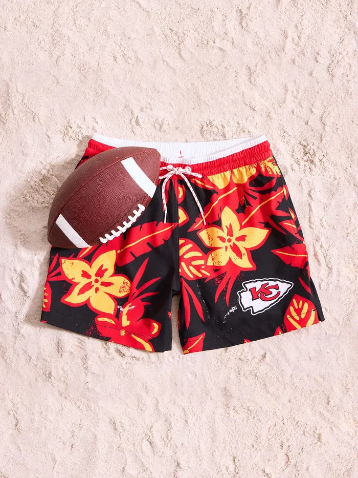 The Chiefs Deep End Zones 5.5" (Classic Lined Swim Trunk) - Image 2 - Chubbies Shorts