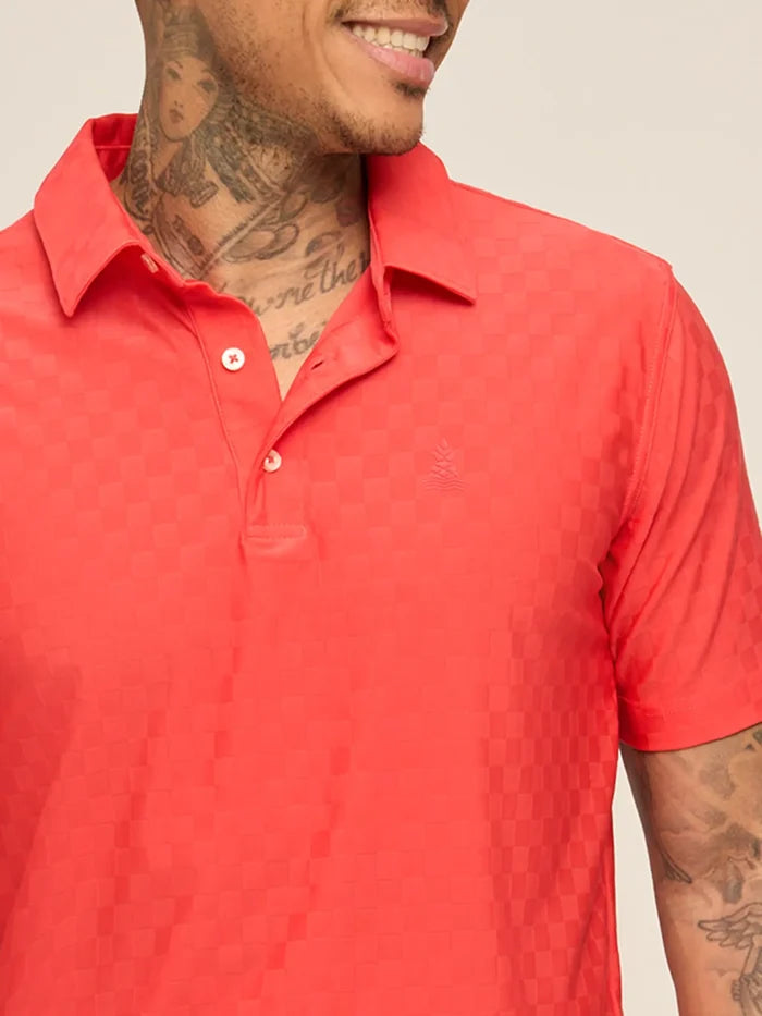 The Chili Pepper (Textured Performance Polo) - Image 1 - Chubbies Shorts